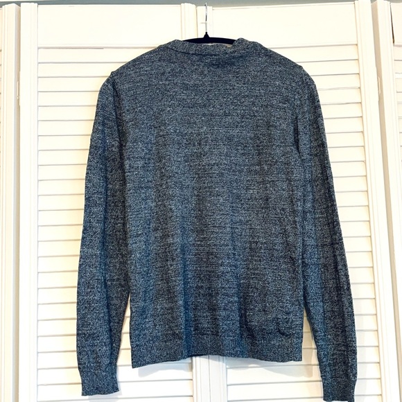 ASOS Gray Zip Up Sweater Cardigan 100% Cotton Size Medium M - Picture 3 of 6